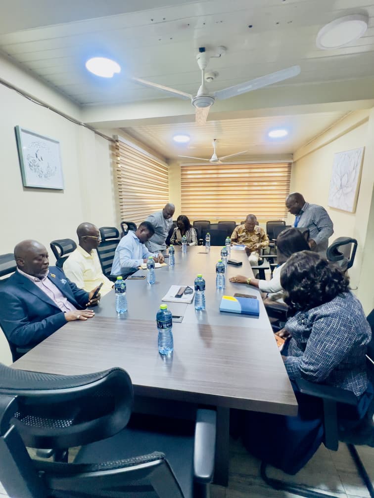 Hon. Baba Jamal Pays Courtesy Visit to ECG Roman Ridge District Office