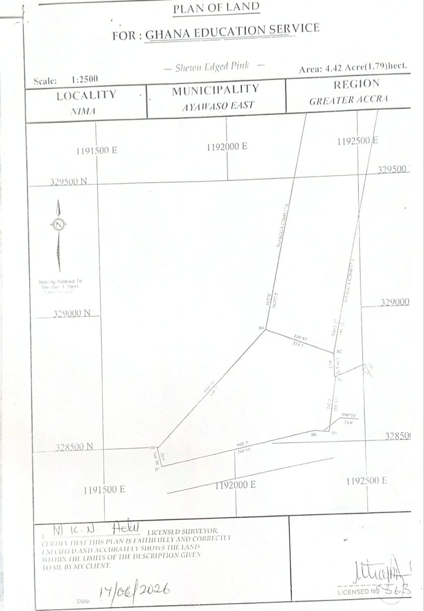 Proposed Community Day STEM Senior High School for Ayawaso East